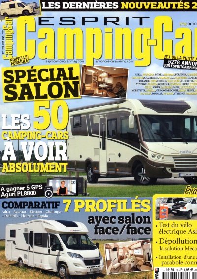 Couverture esprit campingcar octobre 2018