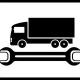 Noircissez le signe de reparation du service automatique avec la silhouette de camion et de cle 29815697